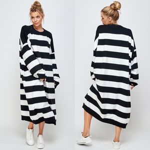 Striped Sweater Dress